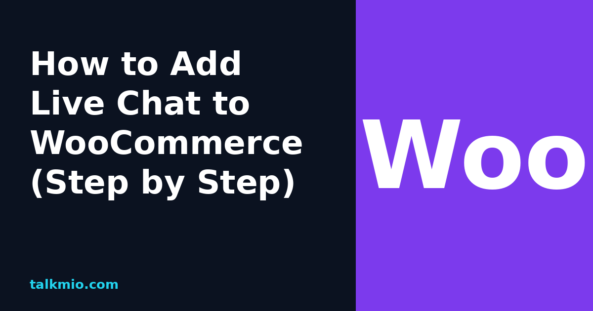 How to add live chat to WooCommerce step by step