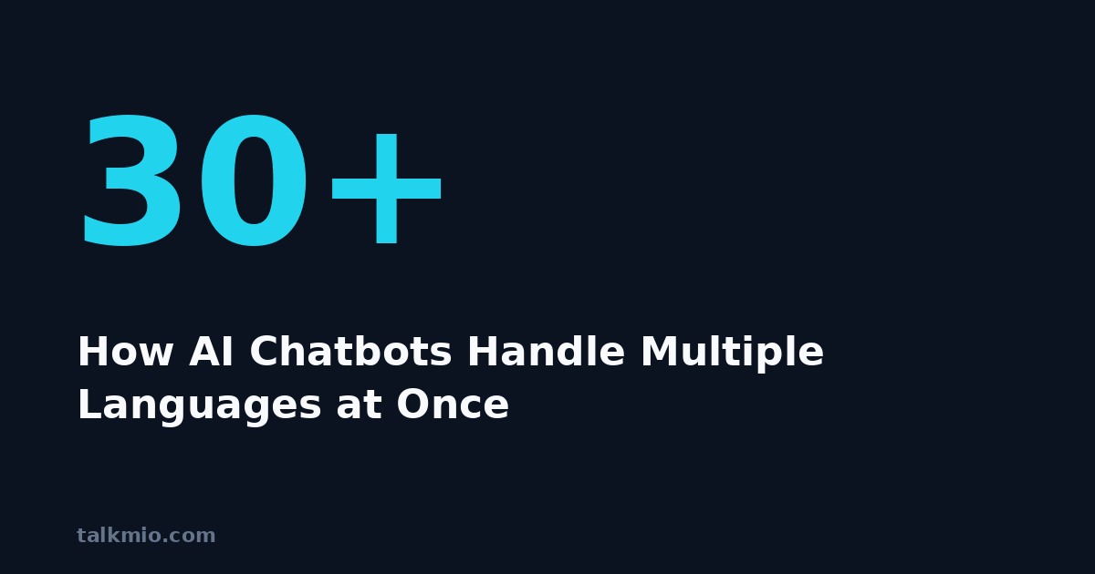 AI chatbot handling multiple languages automatically in one widget