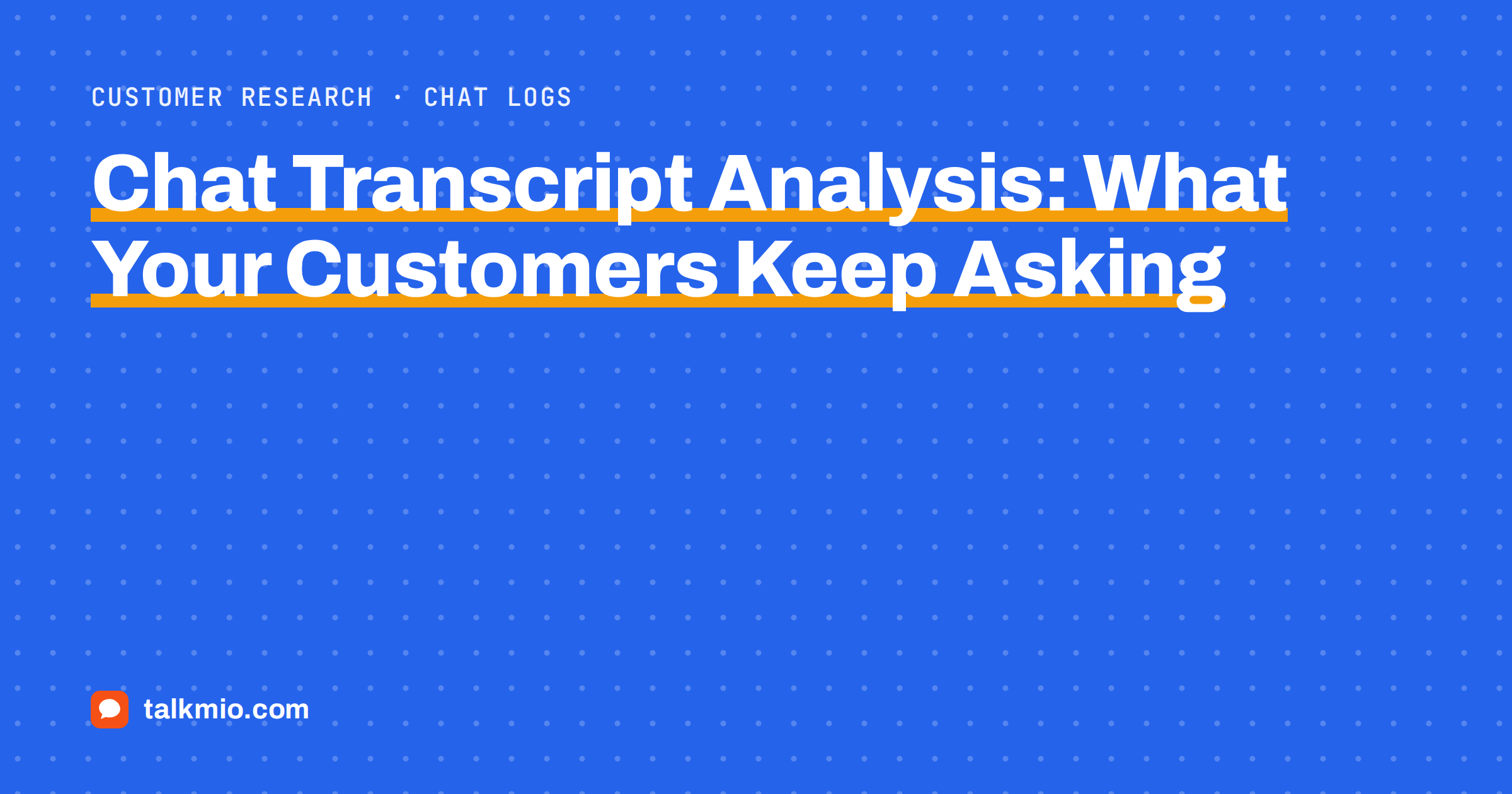Chat transcript analysis with conversations tagged by topic