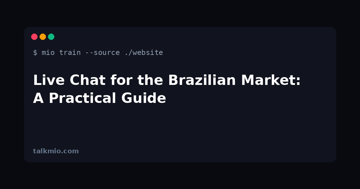 Live chat for the Brazilian market AI chatbot replying in Brazilian Portuguese