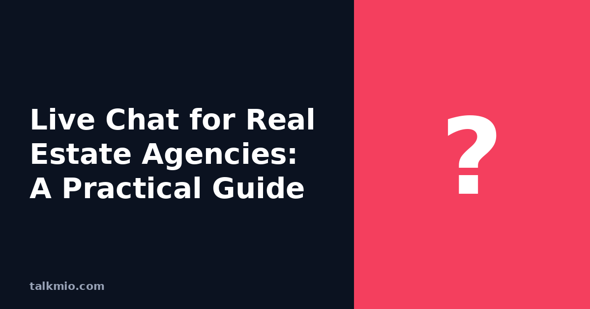 Live chat for real estate agencies AI chatbot answering listing questions