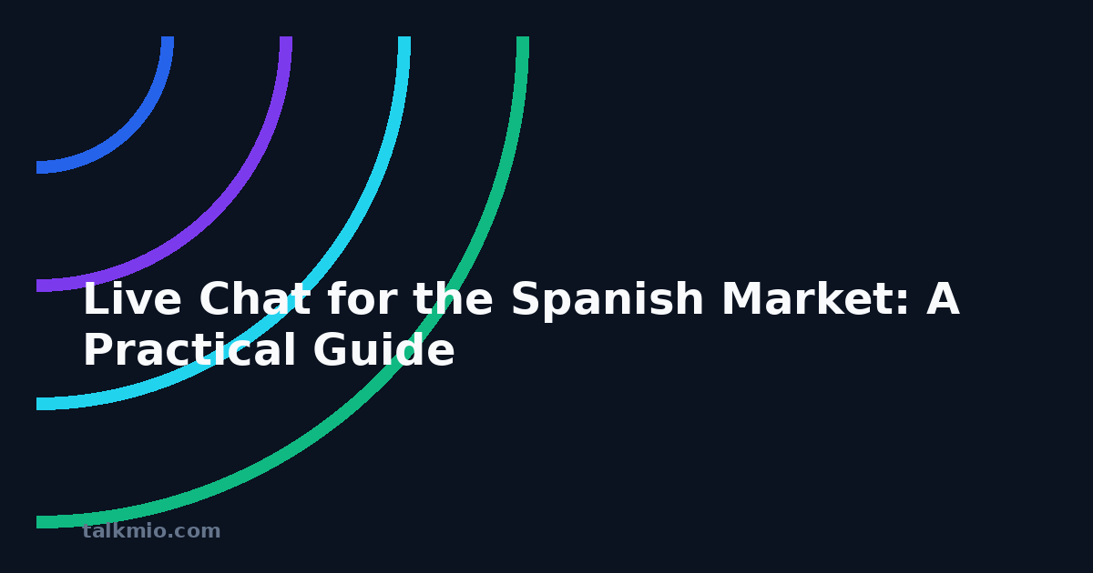 Live chat for the Spanish market graphic