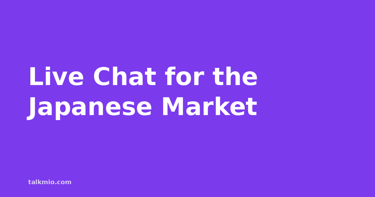 live chat for the japanese market featured image