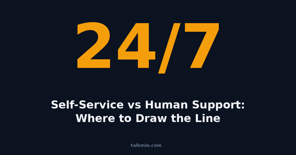 Self-service vs human support comparison