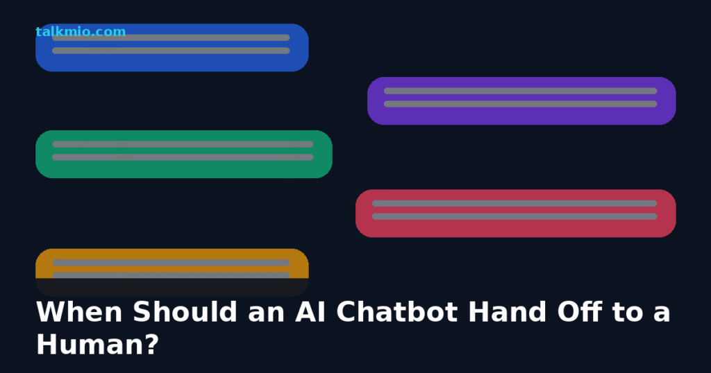 When should an AI chatbot hand off to a human featured image