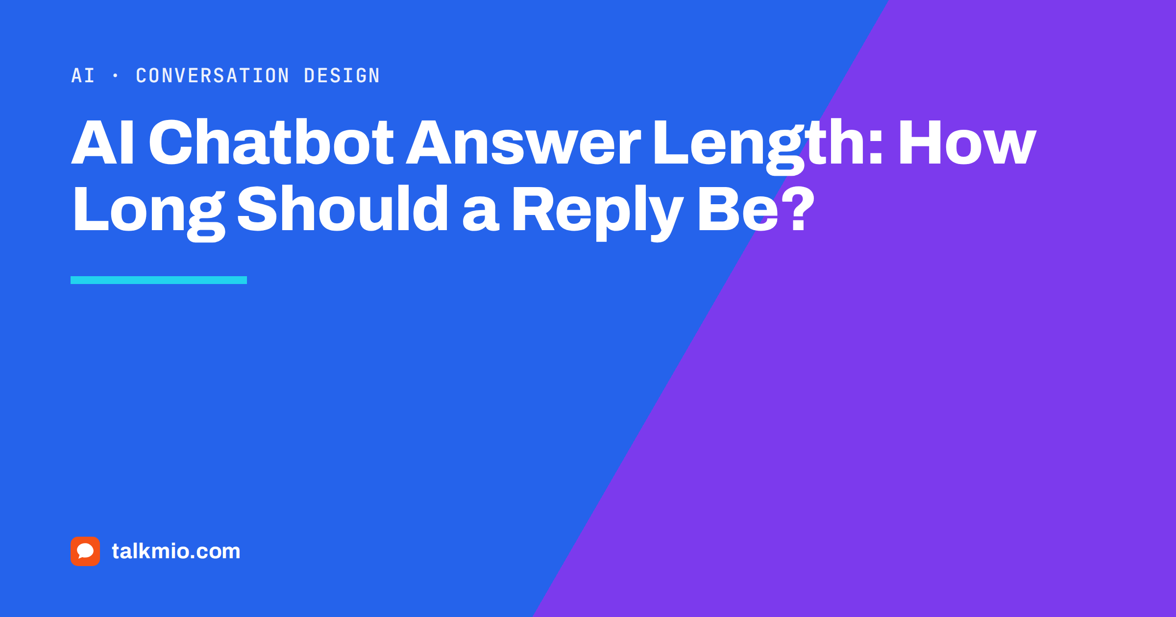 AI chatbot answer length: a short chat reply with the key fact in the first sentence on a phone