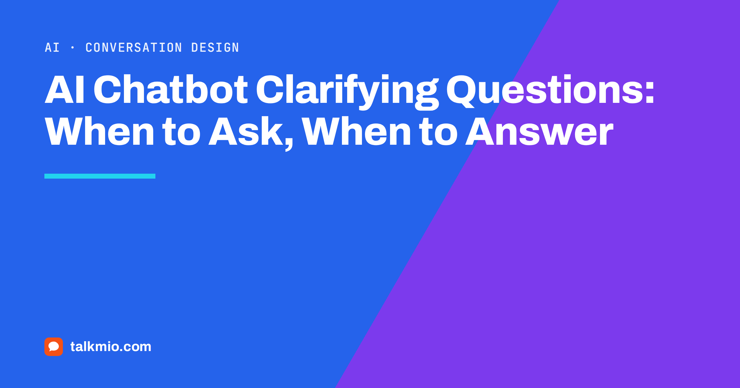 AI chatbot clarifying questions: a short chat where the assistant asks which country before answering a delivery question