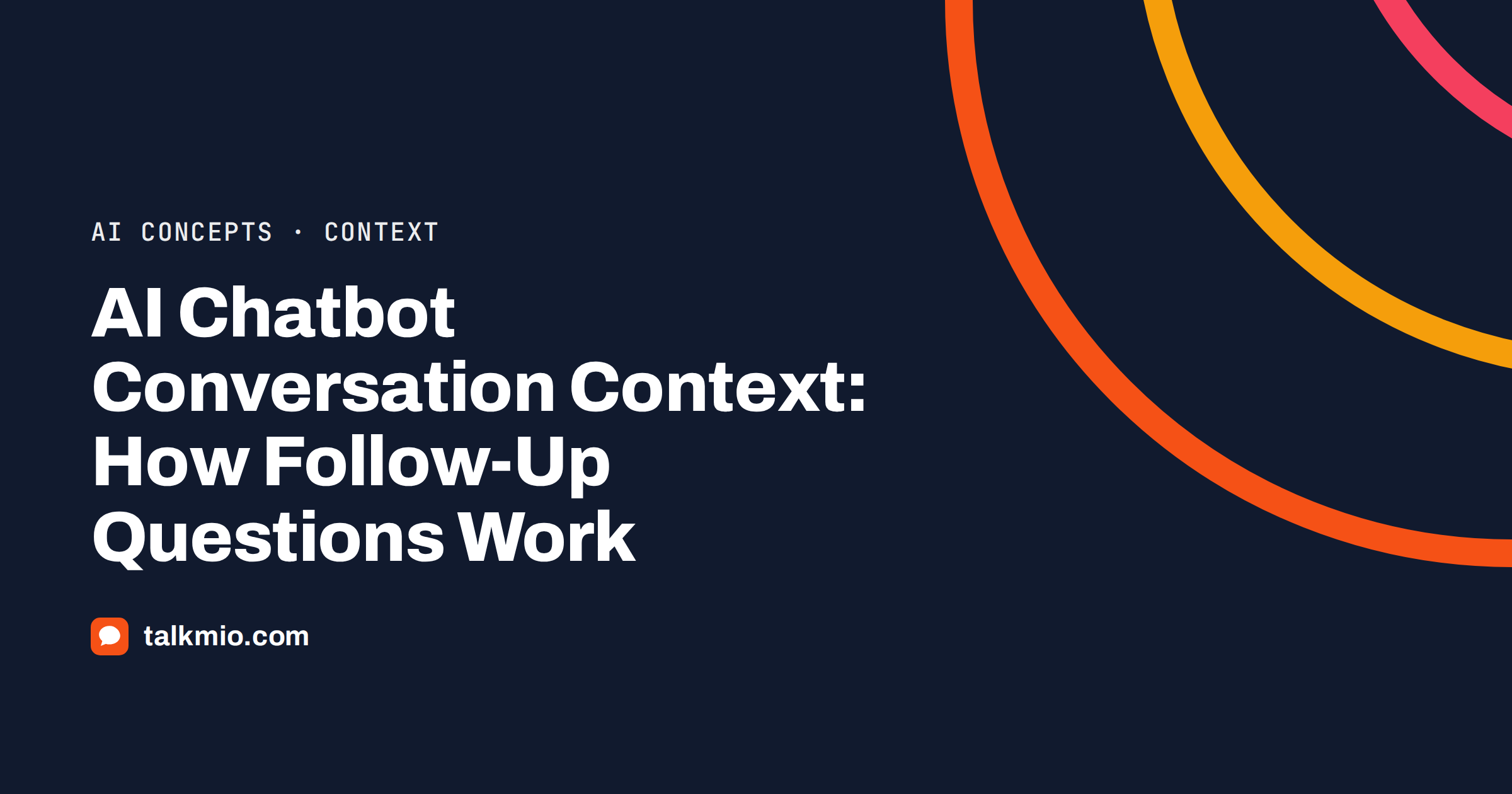 AI chatbot conversation context example with a follow-up question resolved from an earlier message