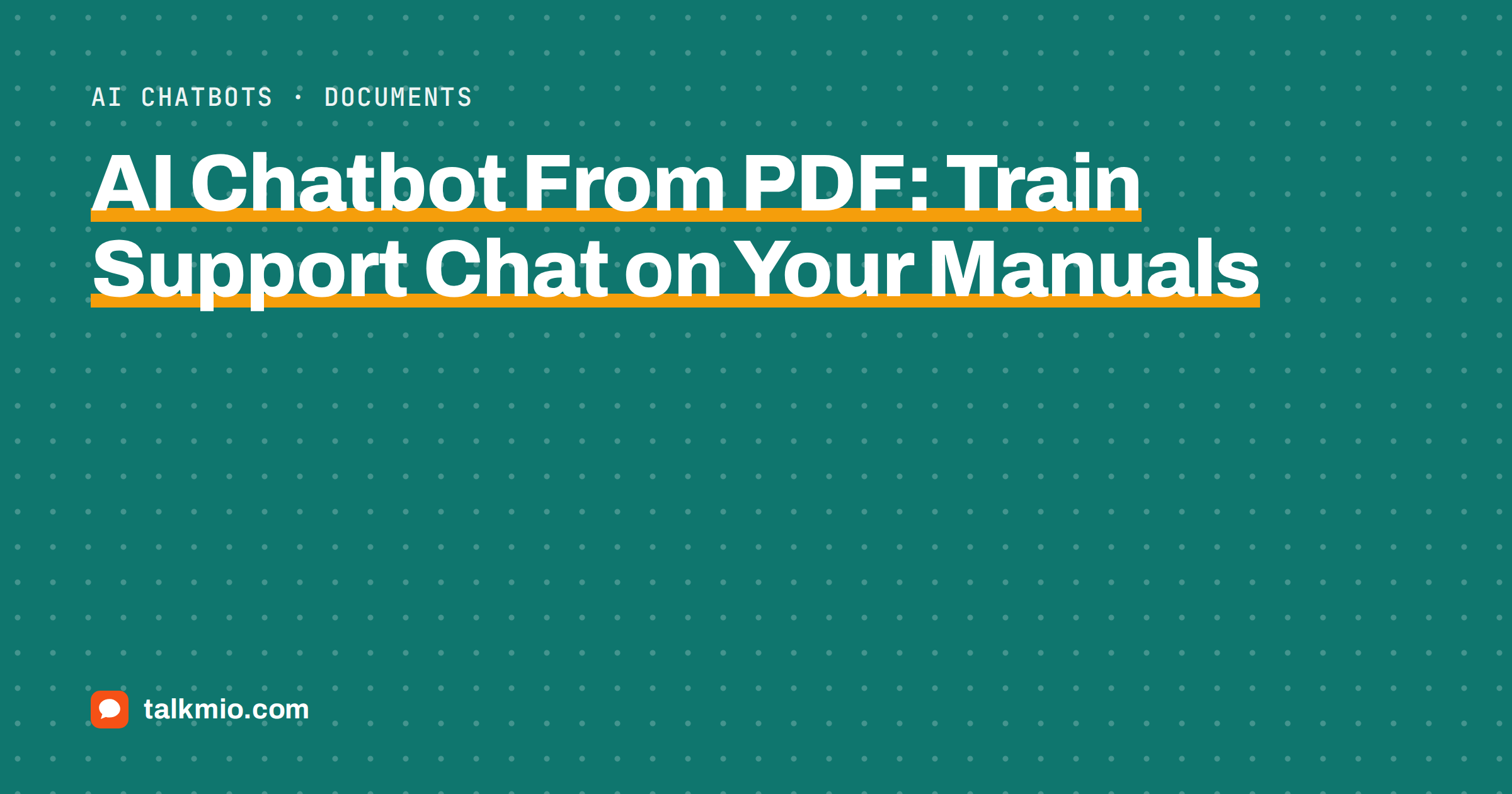 AI chatbot from PDF guide showing manuals and price lists turned into support chat answers
