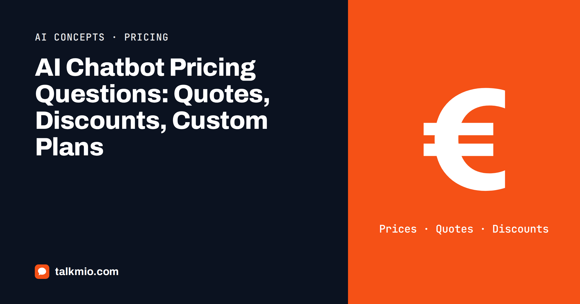 AI chatbot pricing questions answered from a published pricing page