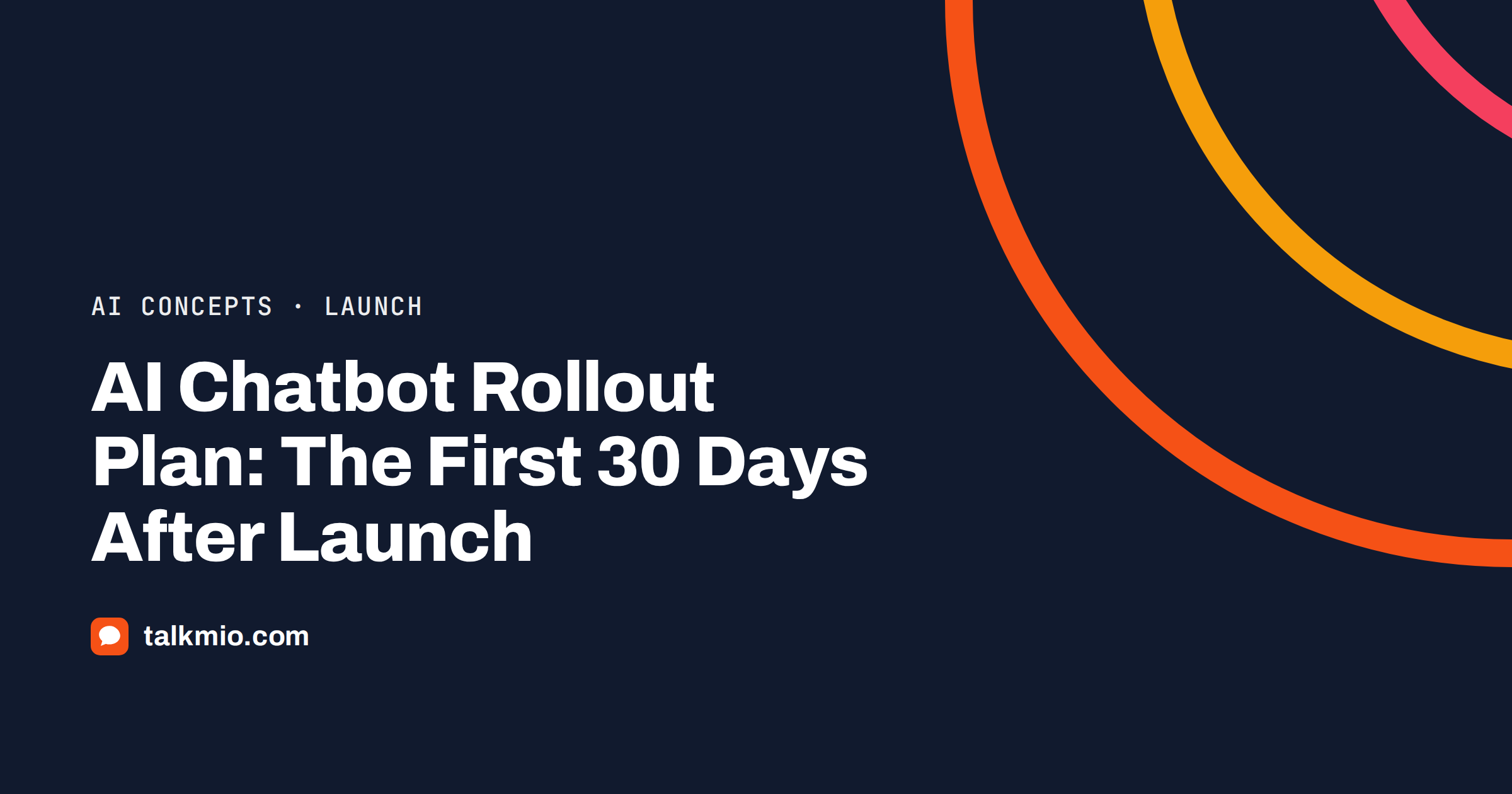 AI chatbot rollout plan timeline showing soft launch, daily review, expansion and monthly check