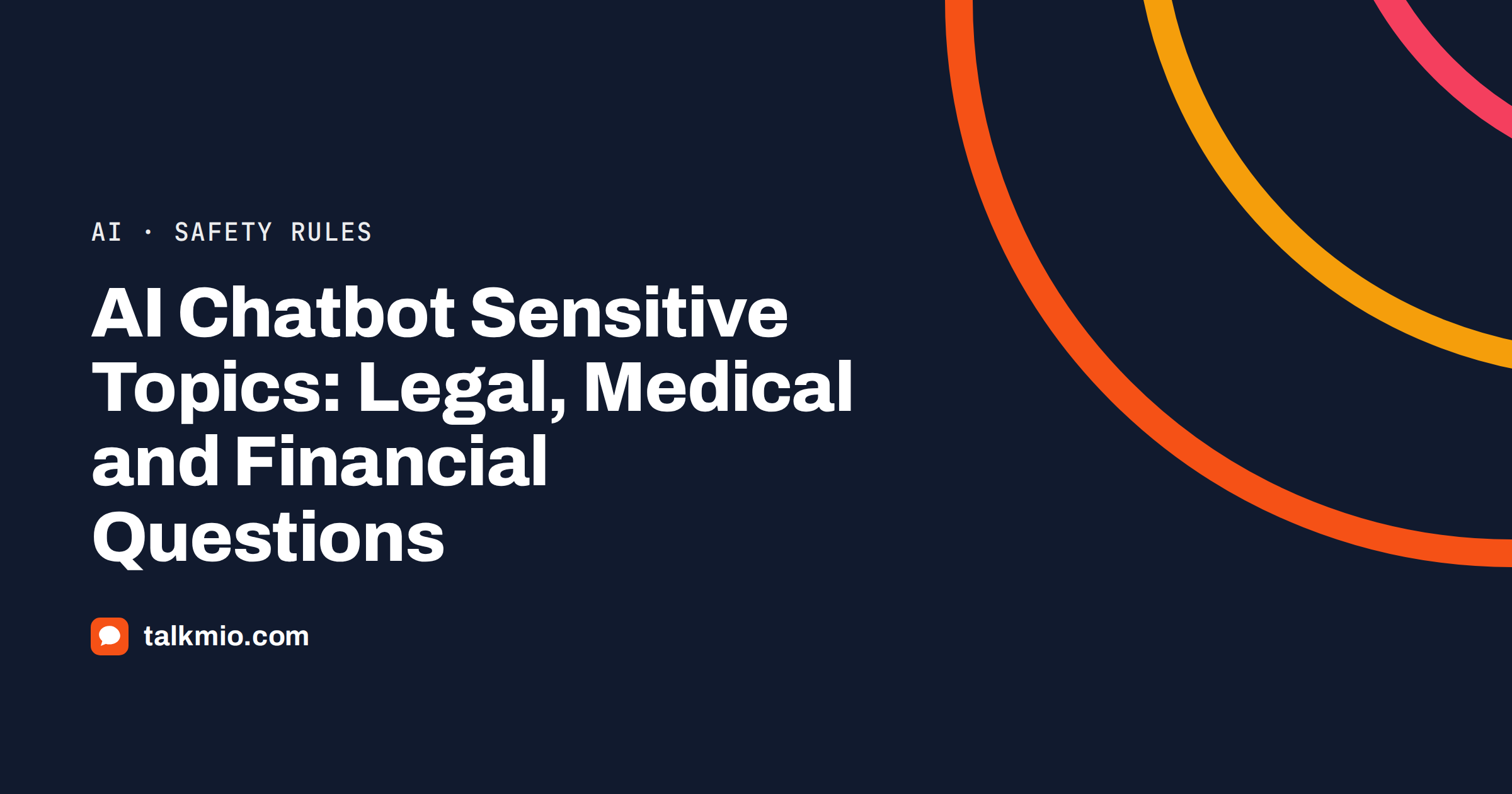 AI chatbot sensitive topics: a chat window declining medical advice and offering a person