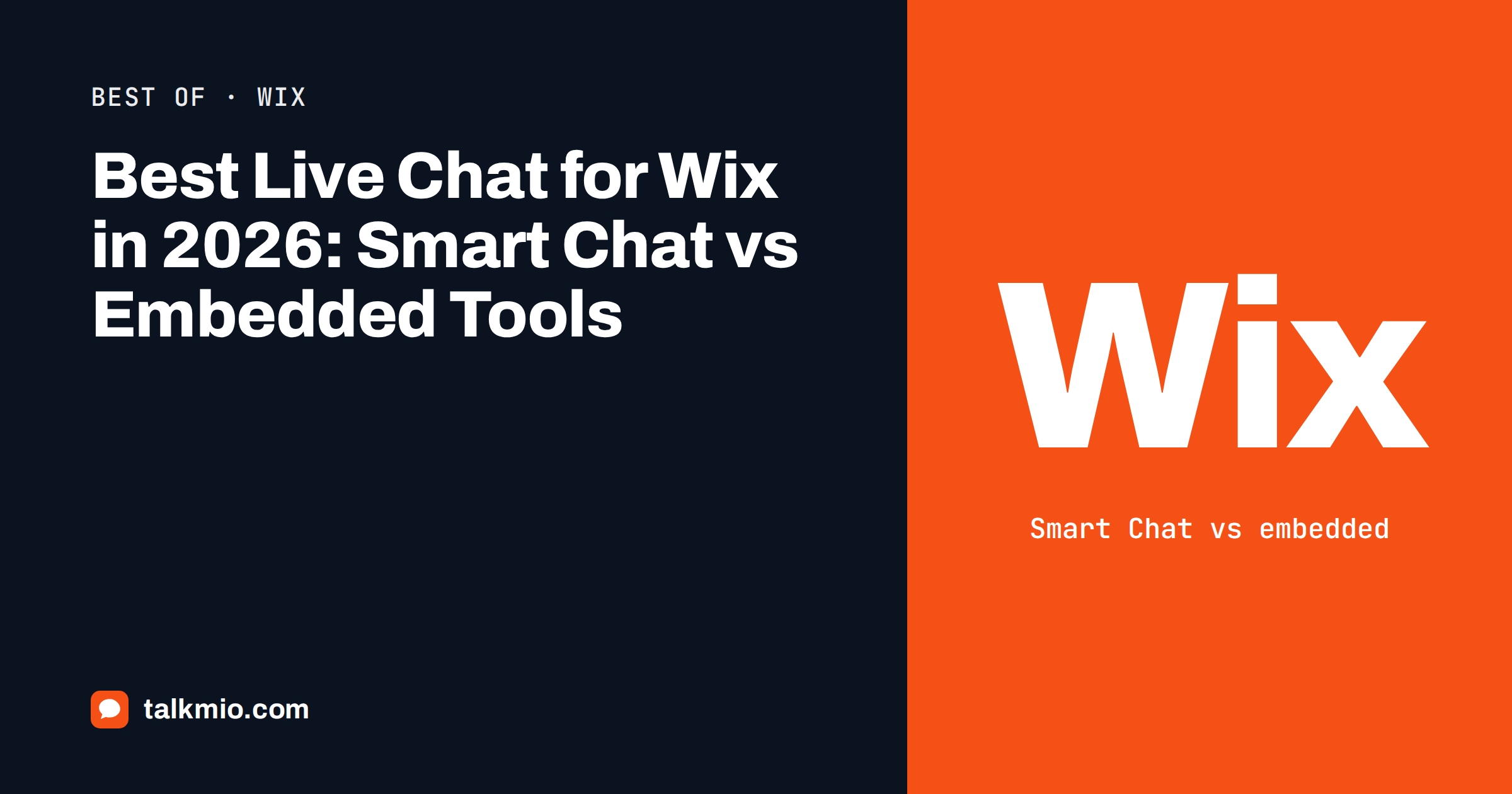 Best live chat for Wix: comparing Wix Smart Chat and an embedded chat widget
