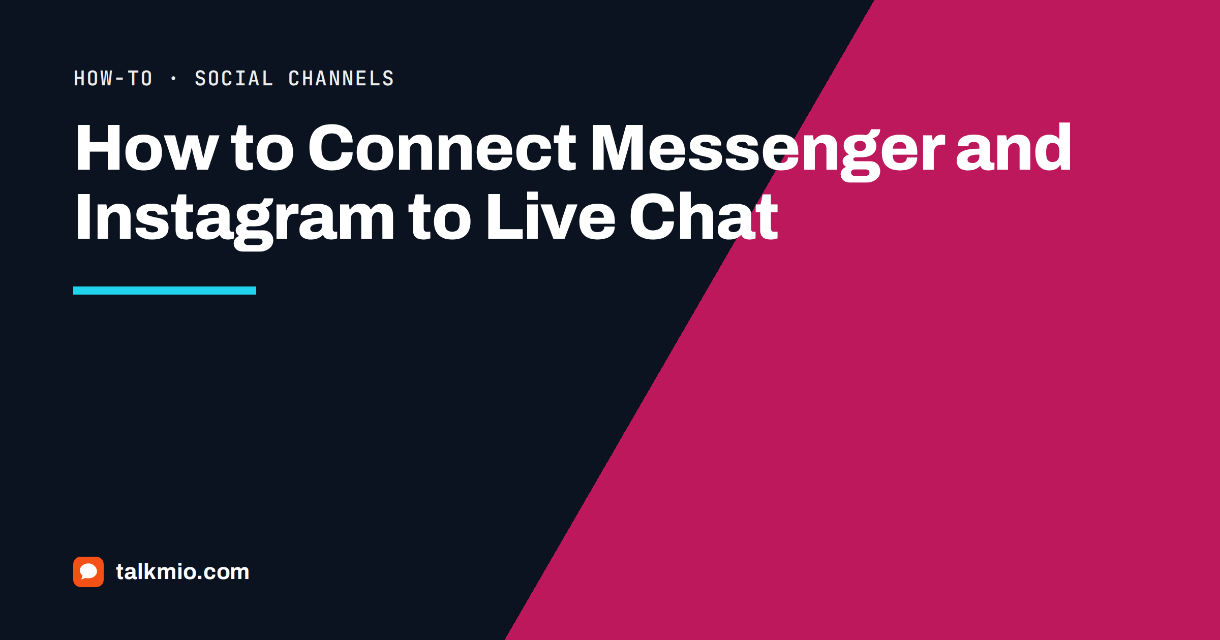 How to connect Messenger and Instagram to live chat in one shared inbox