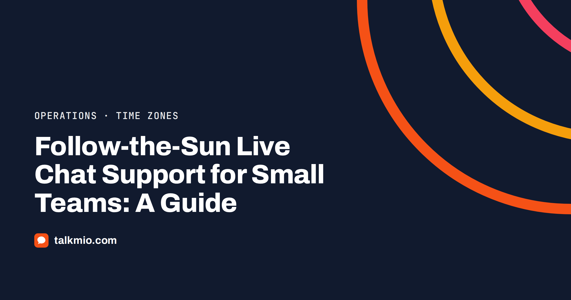 Follow the sun live chat support: a world clock with three shifts passing chats from region to region