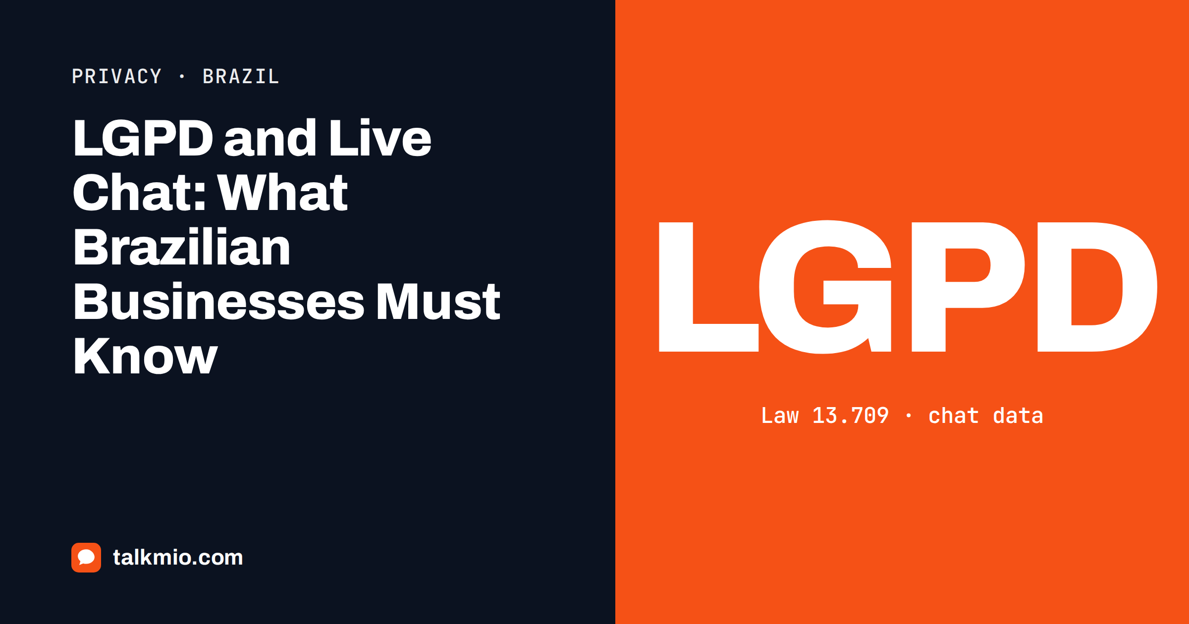 LGPD live chat compliance checklist for Brazilian businesses using a website chat widget
