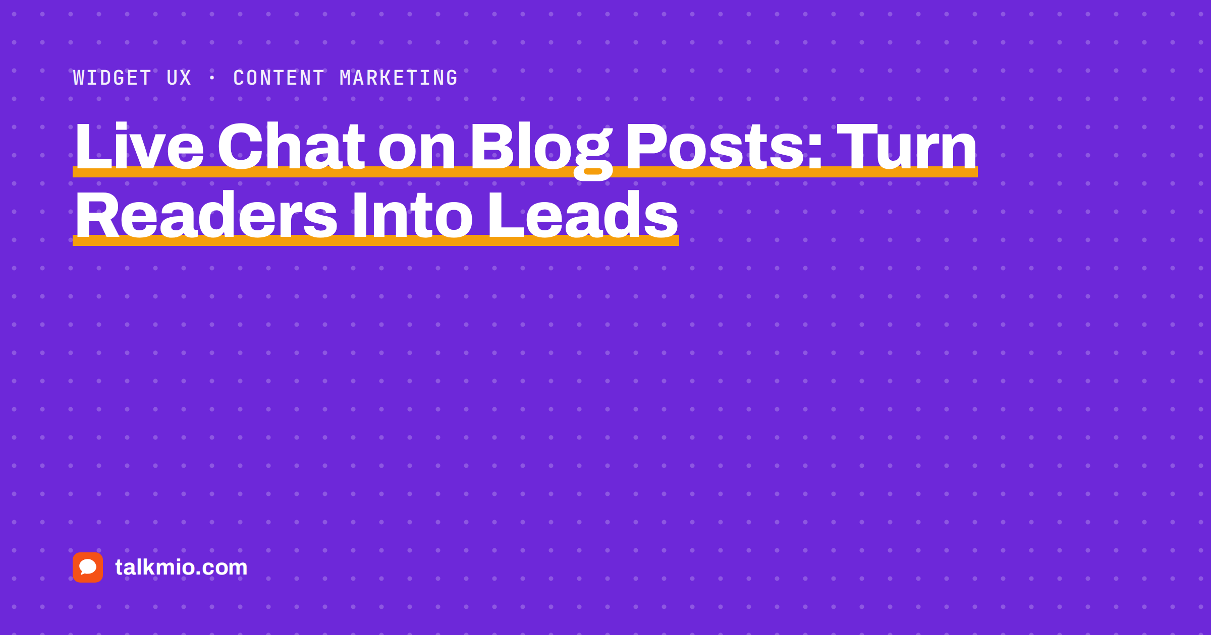 Live chat on blog posts turning article readers into leads with a calm chat widget