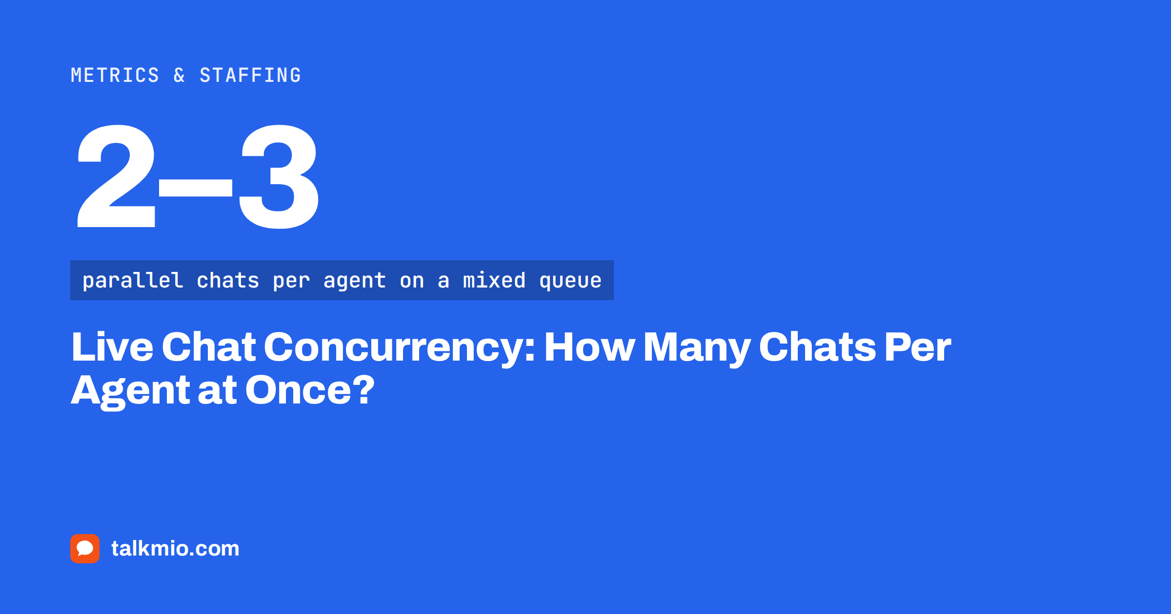 Live chat concurrency: three parallel conversations handled by one agent