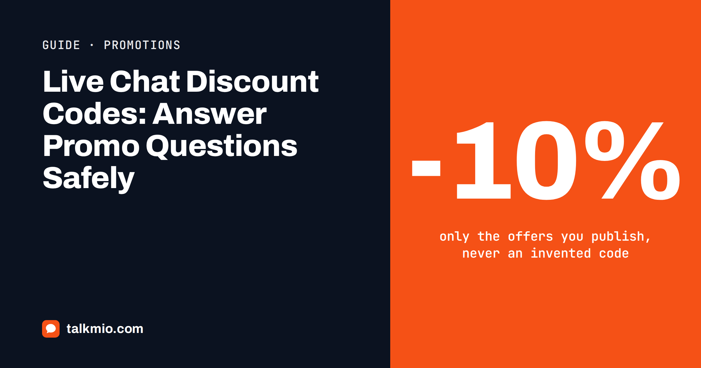 Live chat discount codes: a chat widget on a checkout page explaining why a promo code did not apply