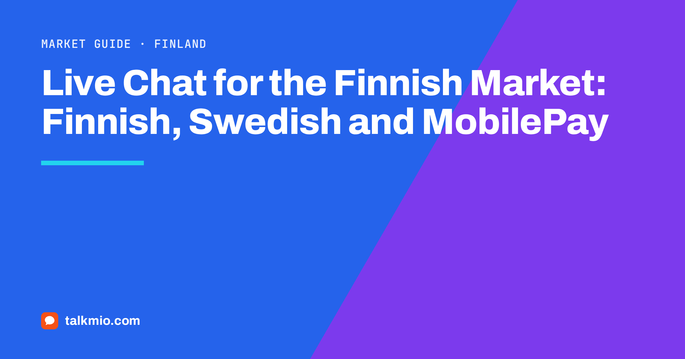 Live chat for the Finnish market: a chat window answering in Finnish and Swedish