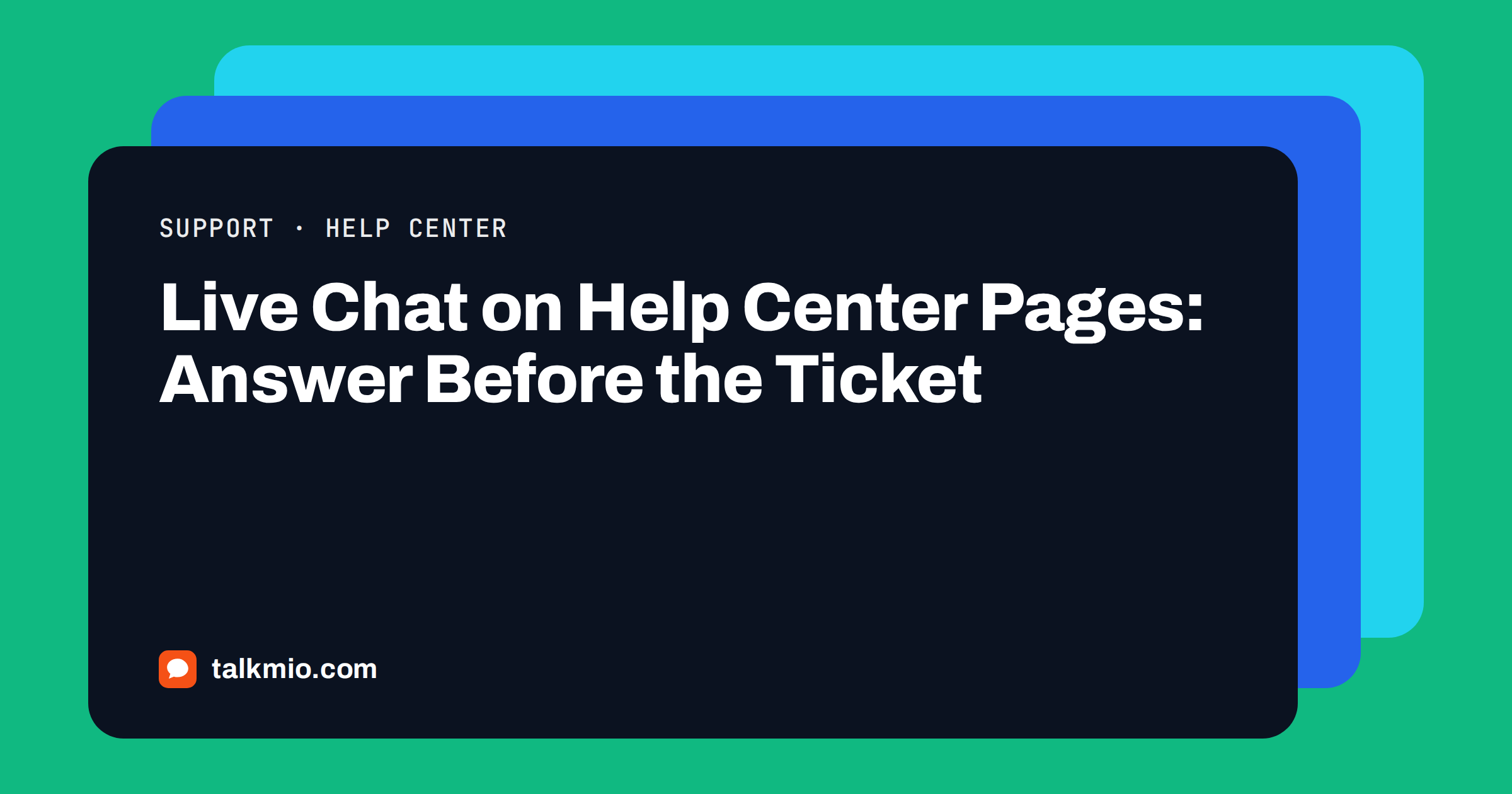 Live chat on help center pages: a help article with a chat window answering from the article