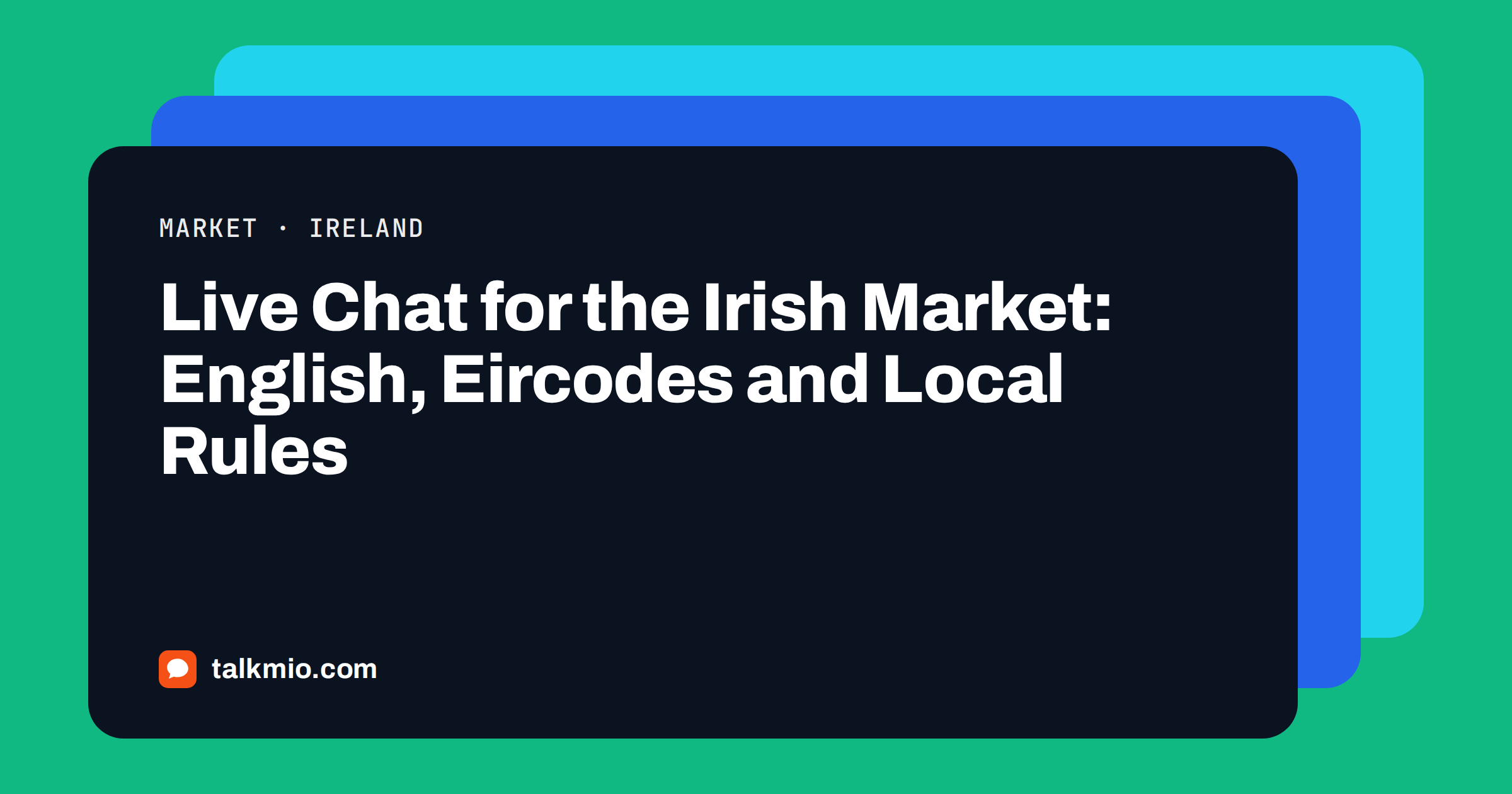Live chat for the Irish market: a chat about delivery to an Irish county and a VAT invoice request
