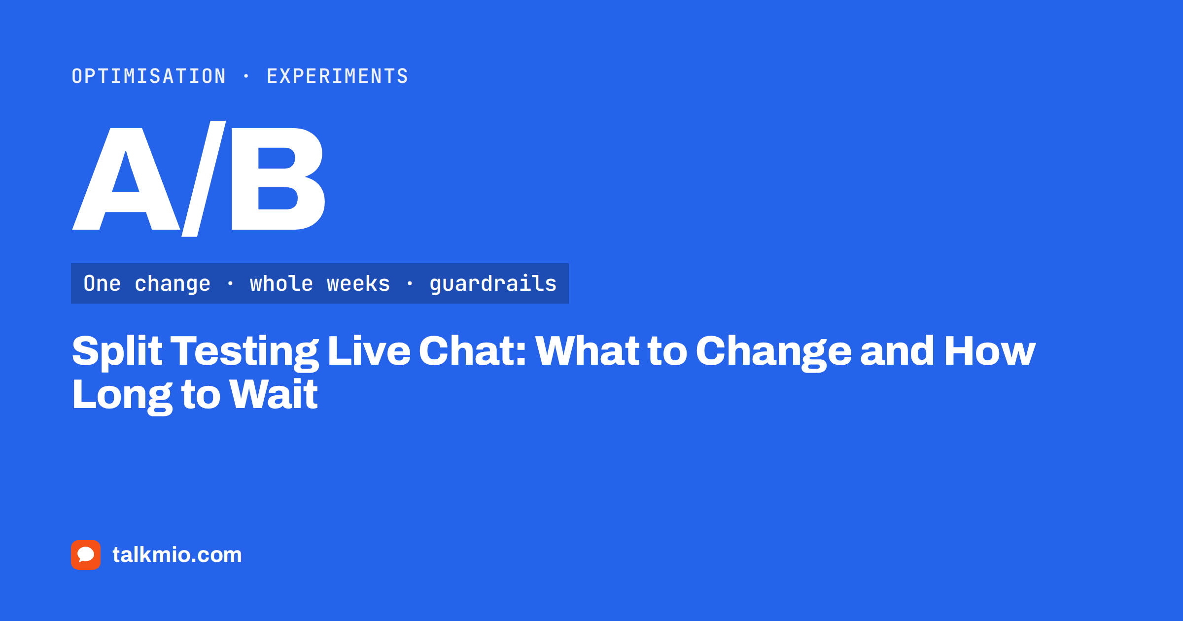 Split testing live chat: two widget versions compared side by side with a conversation rate for each