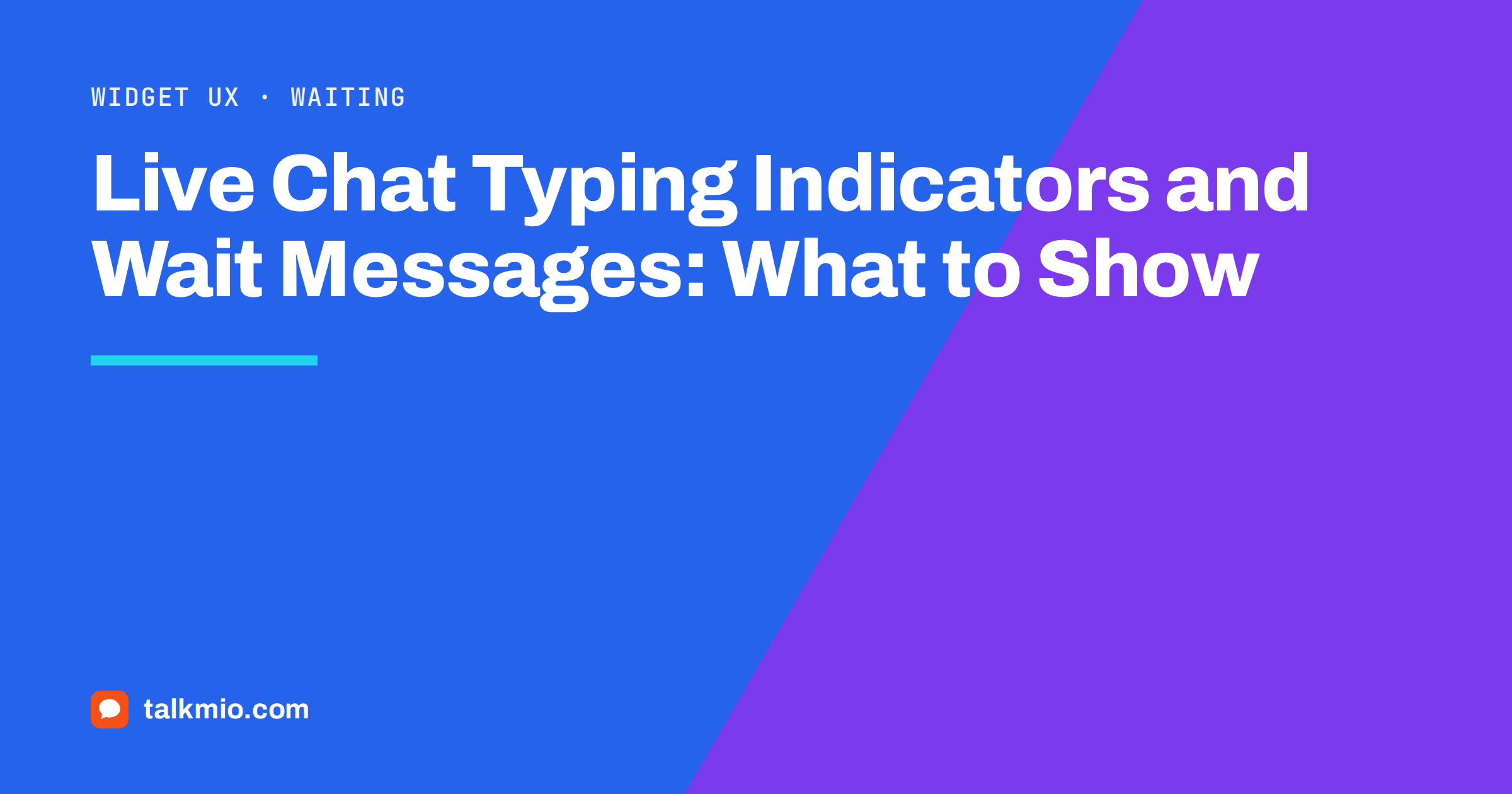 Live chat typing indicators: a chat window with a typing indicator and a wait message about a colleague joining