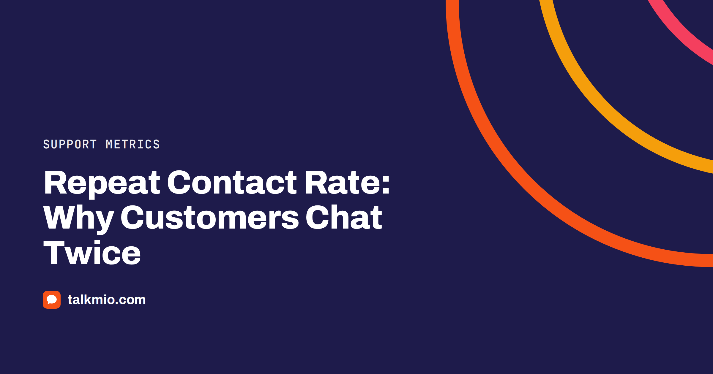 Repeat contact rate chart showing customers returning about the same issue
