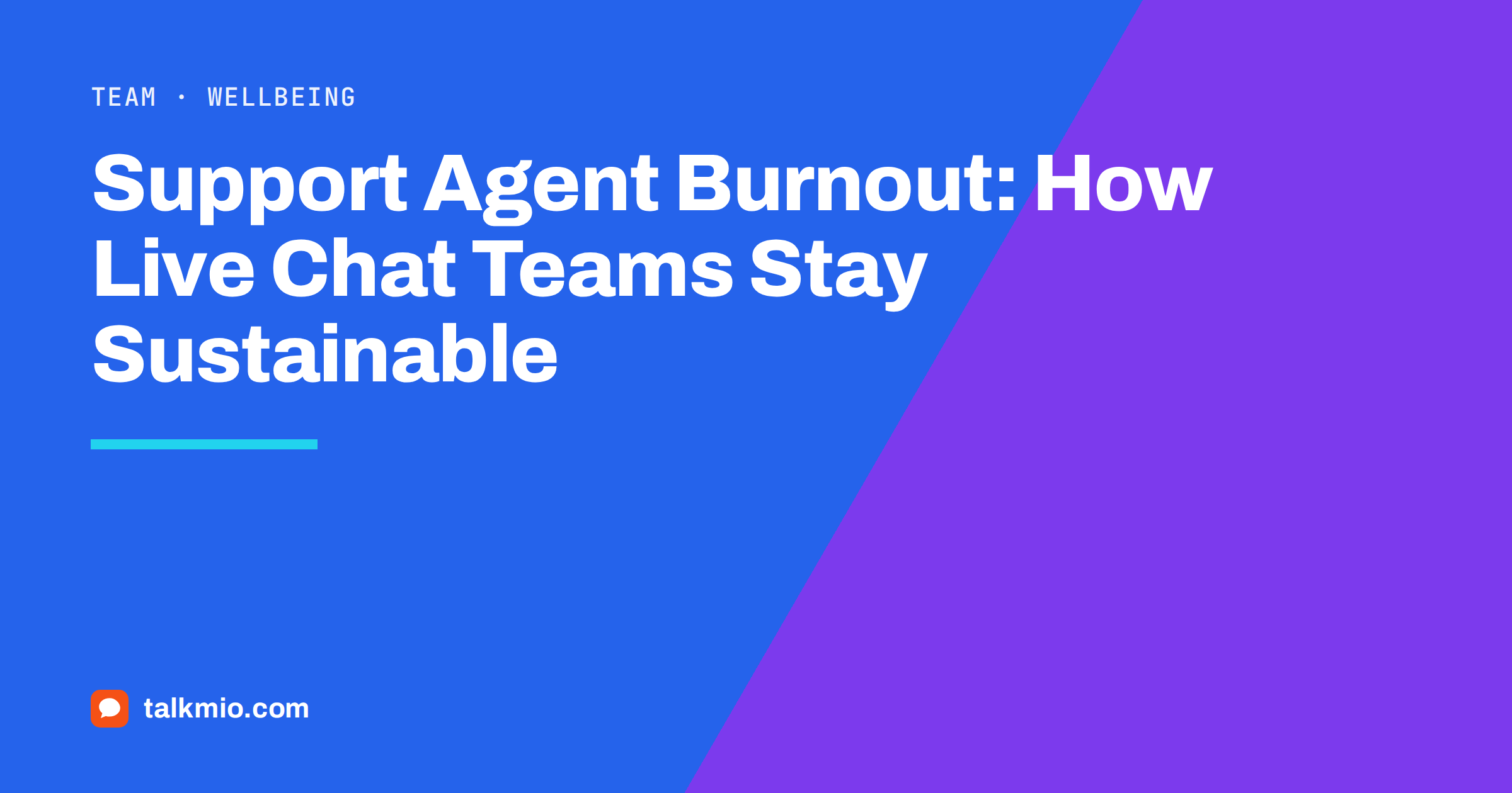 Support agent burnout: a calm agent inbox with a workload gauge and a scheduled break marker